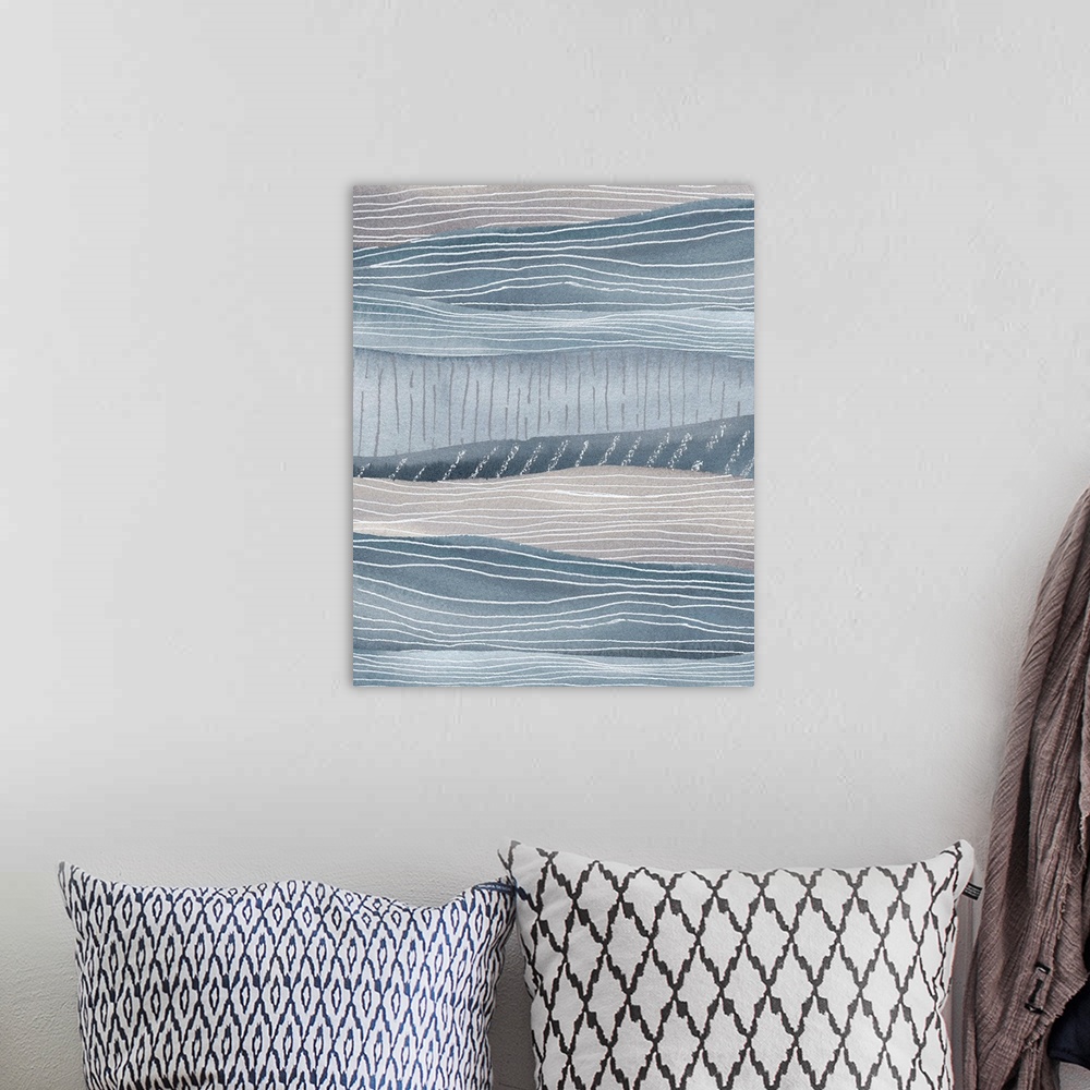 A bohemian room featuring Nantucket Abstract 5