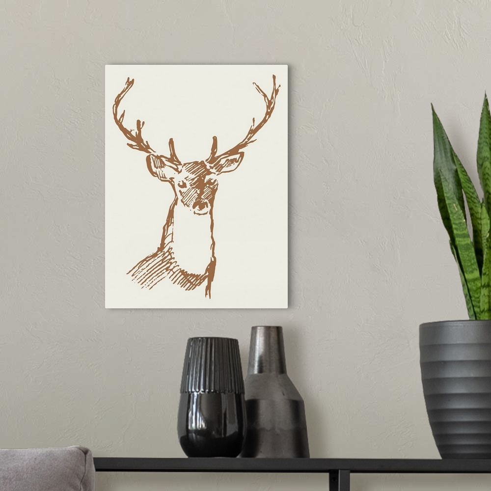 A modern room featuring Natural Deer II