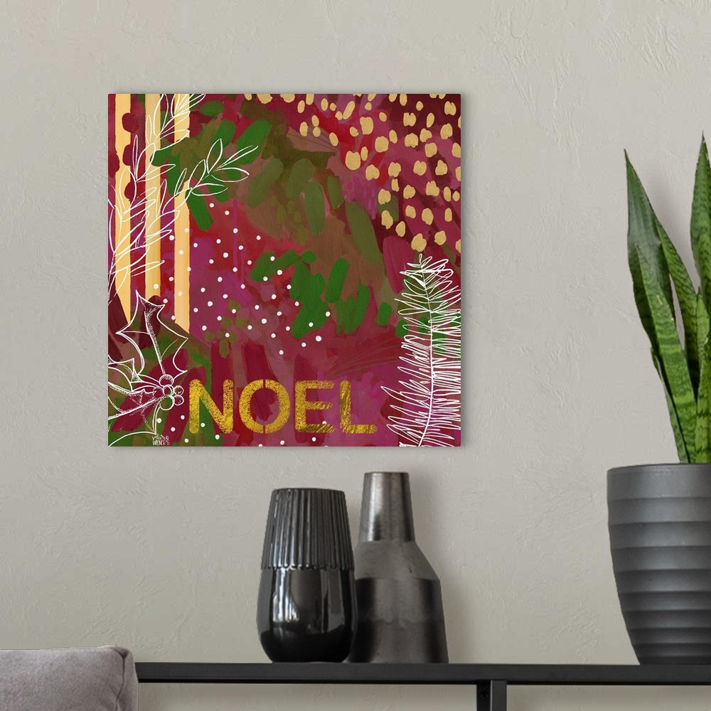 A modern room featuring Noel