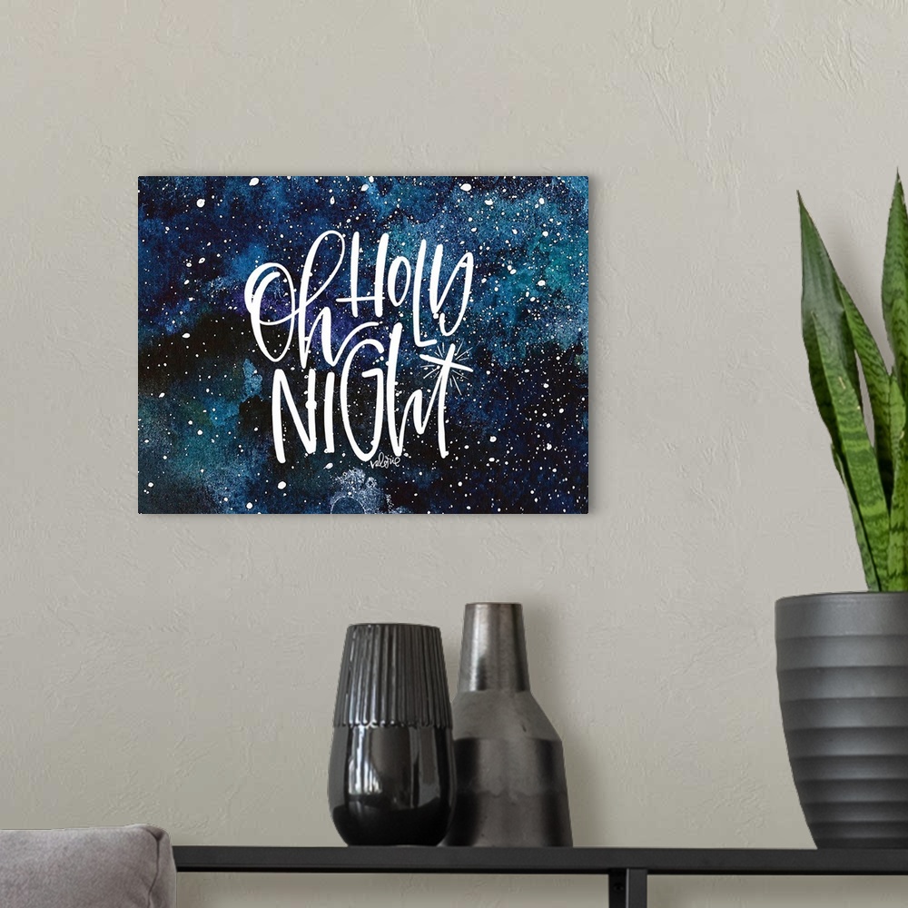 A modern room featuring Oh Holy Night