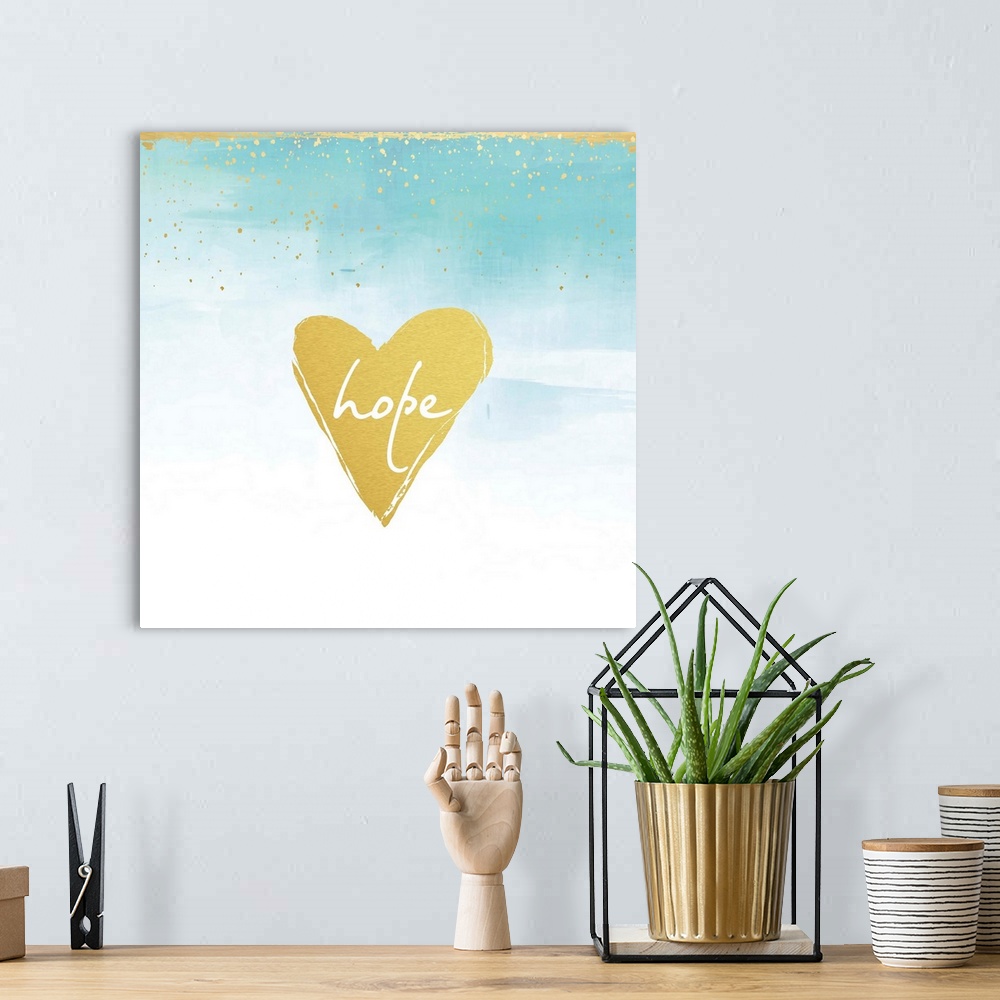 A bohemian room featuring Organic Gold - Hope Heart