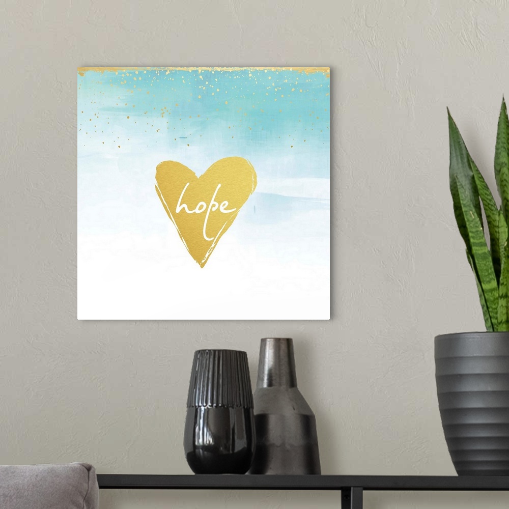 A modern room featuring Organic Gold - Hope Heart