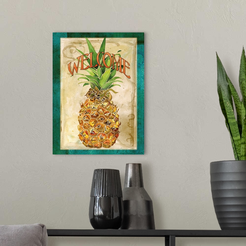 A modern room featuring Pineapple