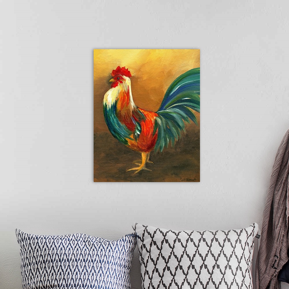 A bohemian room featuring Proud Rooster