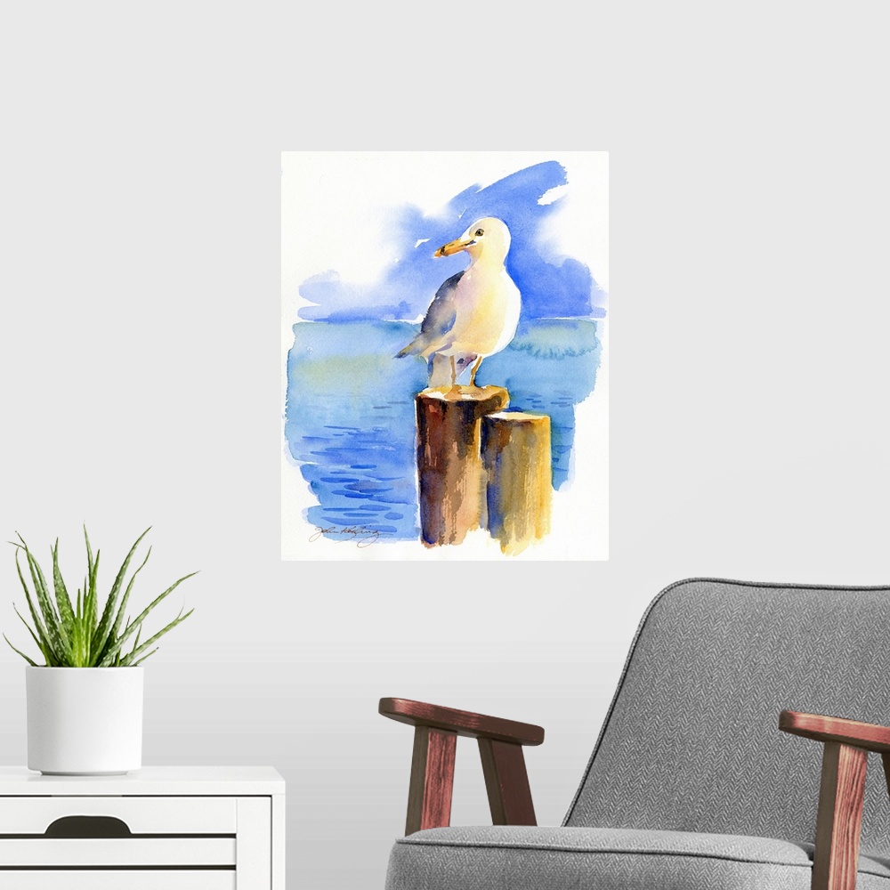 A modern room featuring Seagull