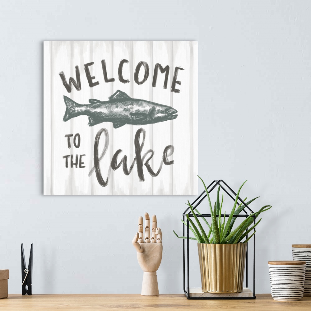 A bohemian room featuring Welcome To The Lake