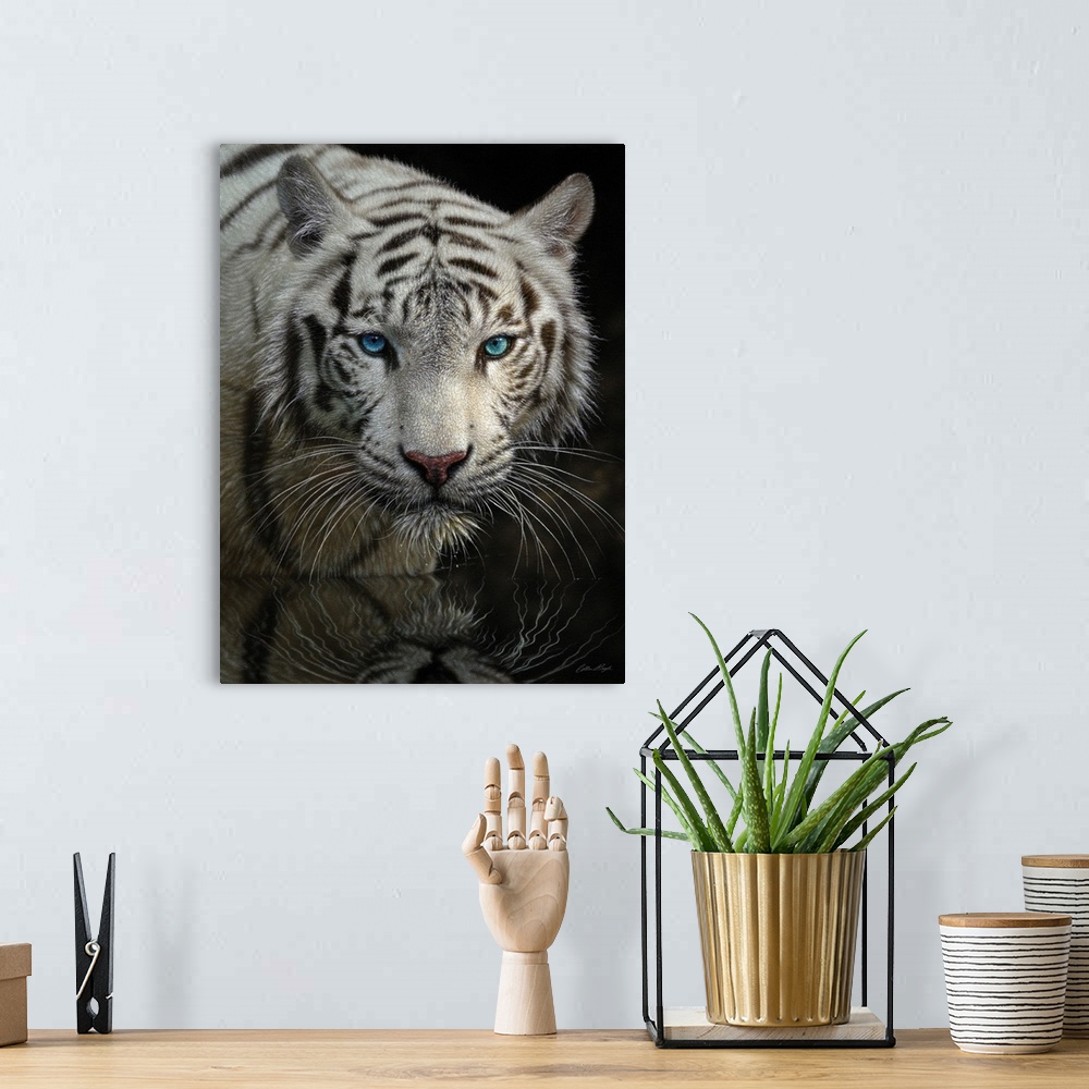 A bohemian room featuring White Tiger - Into the Light