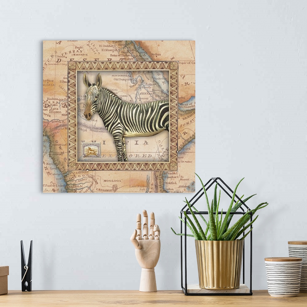 A bohemian room featuring Zebra