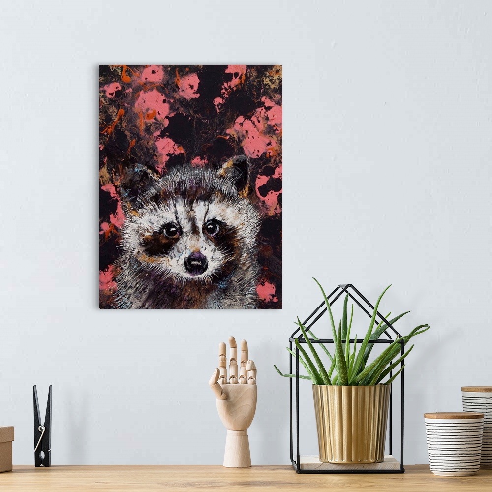 A bohemian room featuring Baby Raccoon
