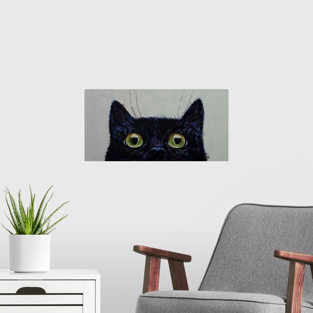 A modern room featuring Cat Eyes