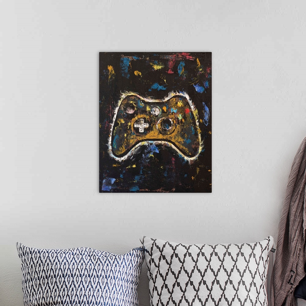 A bohemian room featuring Gamer