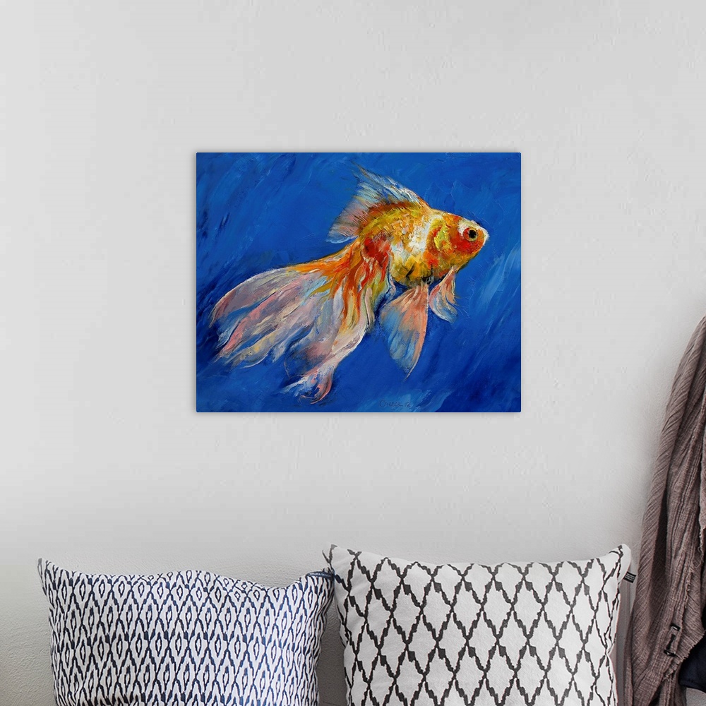 A bohemian room featuring Goldfish