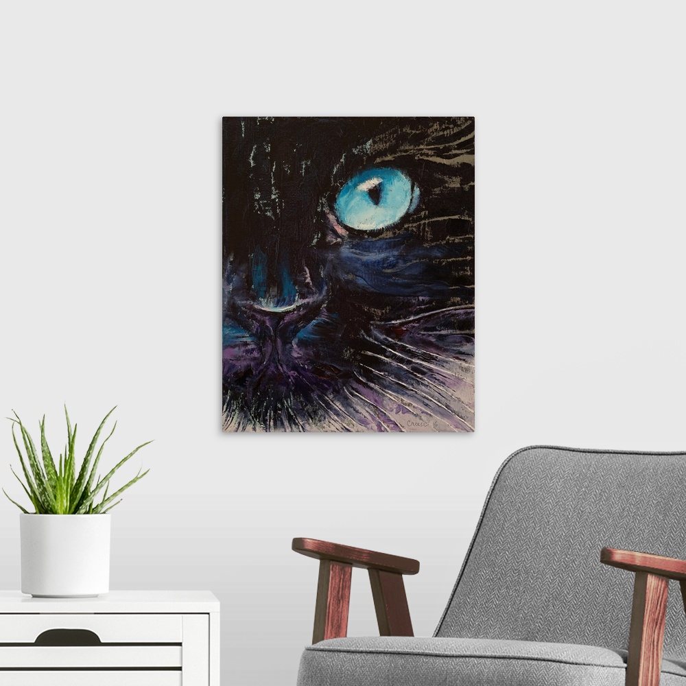 A modern room featuring Himalayan - Cat Portrait