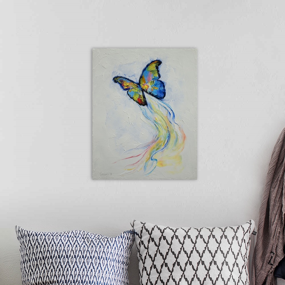 A bohemian room featuring Opal Butterfly