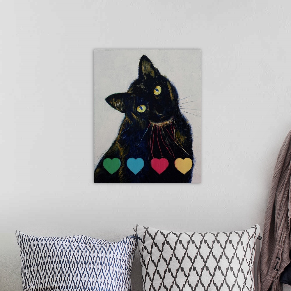 A bohemian room featuring Pick Your Poison - Black Cat