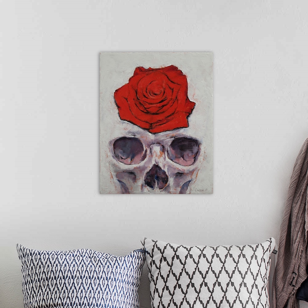 A bohemian room featuring Shipwreck - Skull and Rose