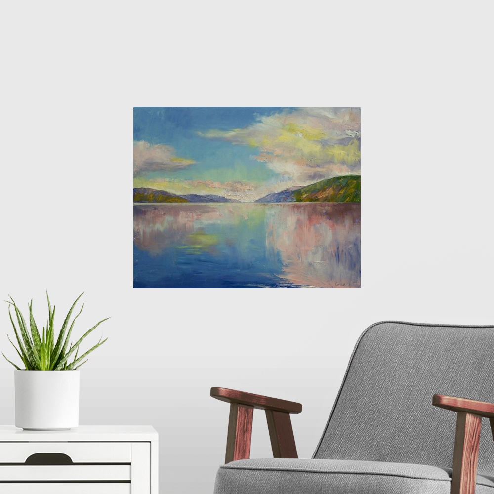 A modern room featuring Valhalla - Seascape