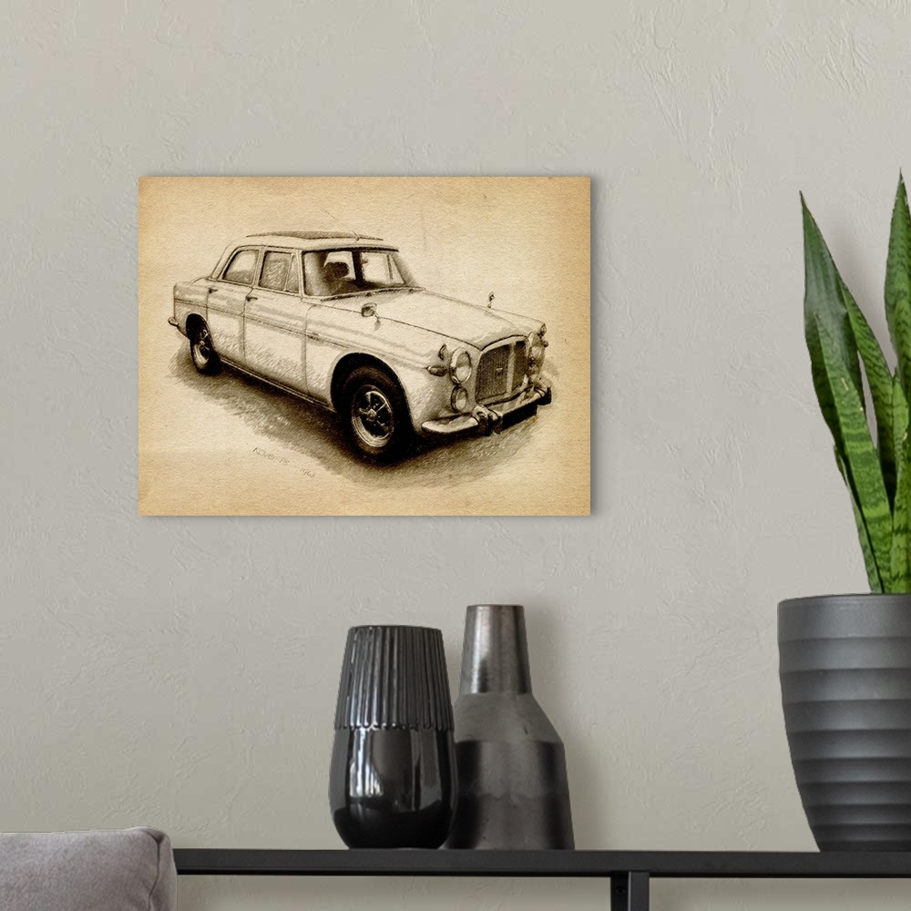 A modern room featuring The Rover P5 series (commonly called 3-Litre and 3½ Litre for the engine displacement) was a grou...