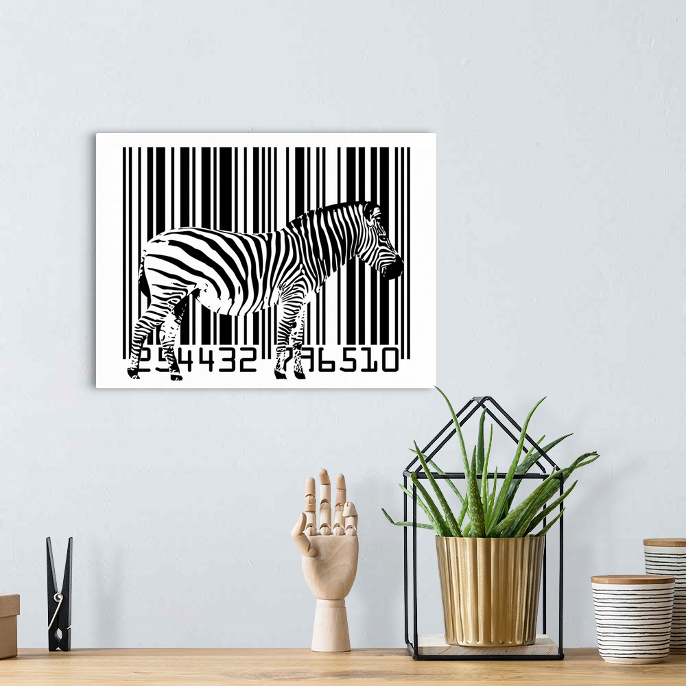 A bohemian room featuring Zebra on Barcode