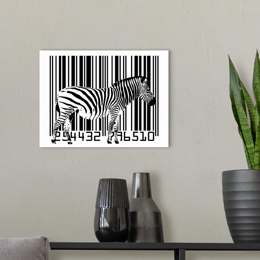 A modern room featuring Zebra on Barcode