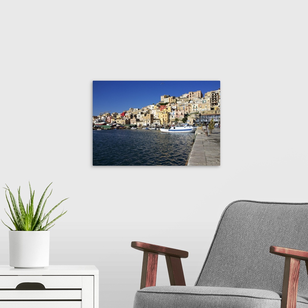 A modern room featuring City of Sciacca, Sicily, Italy.