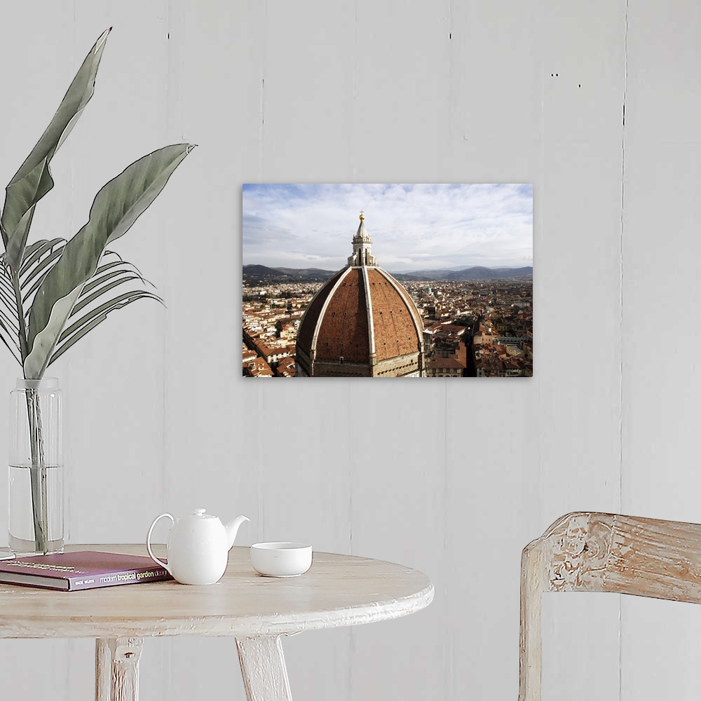 A farmhouse room featuring The Basilica di Santa Maria del Fiore [of the Flower], also called the Dome of Florence Cathedral...