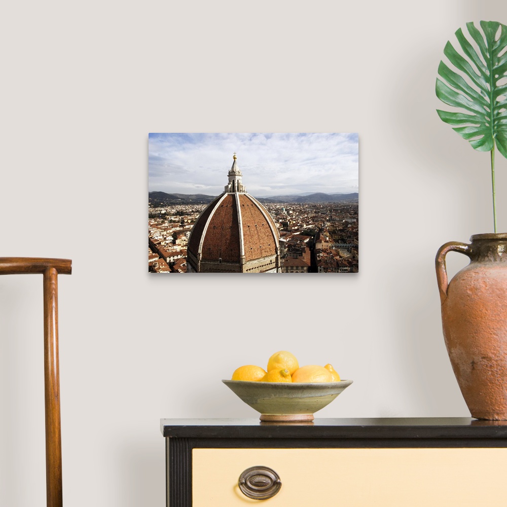 A traditional room featuring The Basilica di Santa Maria del Fiore [of the Flower], also called the Dome of Florence Cathedral...