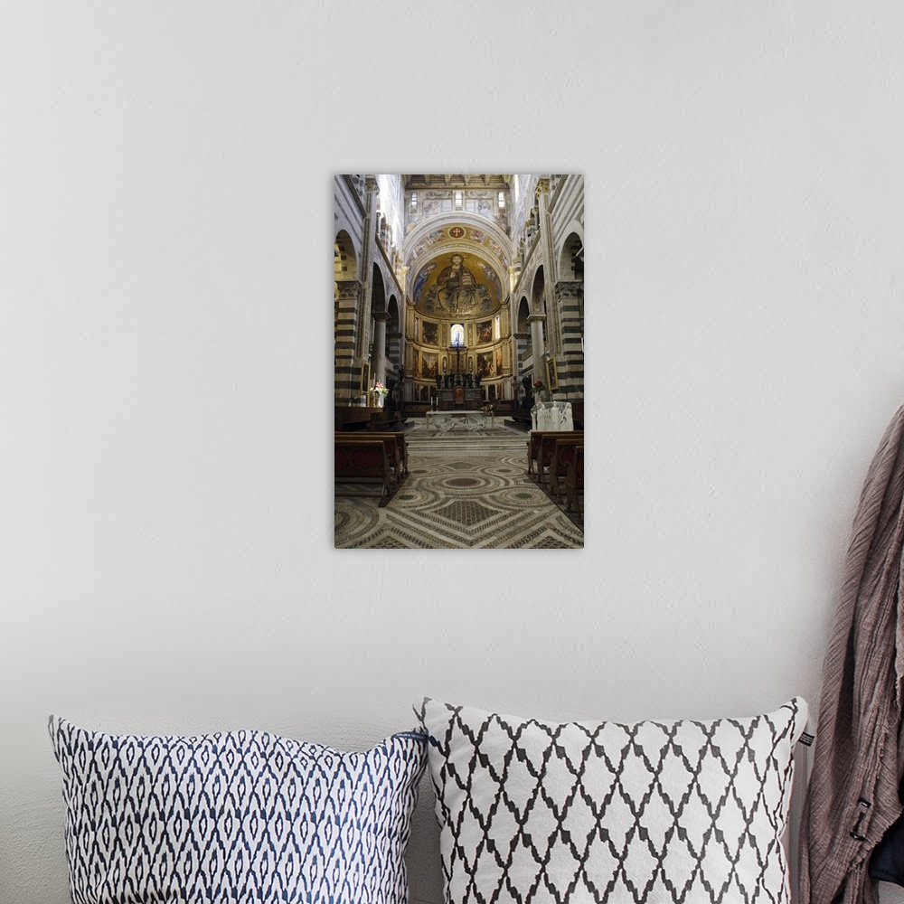 A bohemian room featuring Interior of the Duomo: central nave toward the altar..

The heart of the Campo dei Miracoli is ...