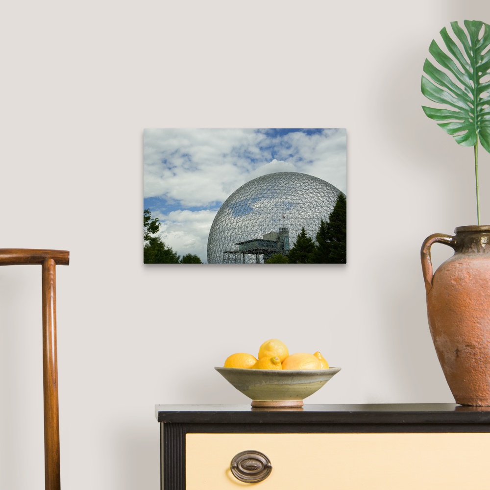A traditional room featuring La Biosphere, Montreal, Quebec, Canada.