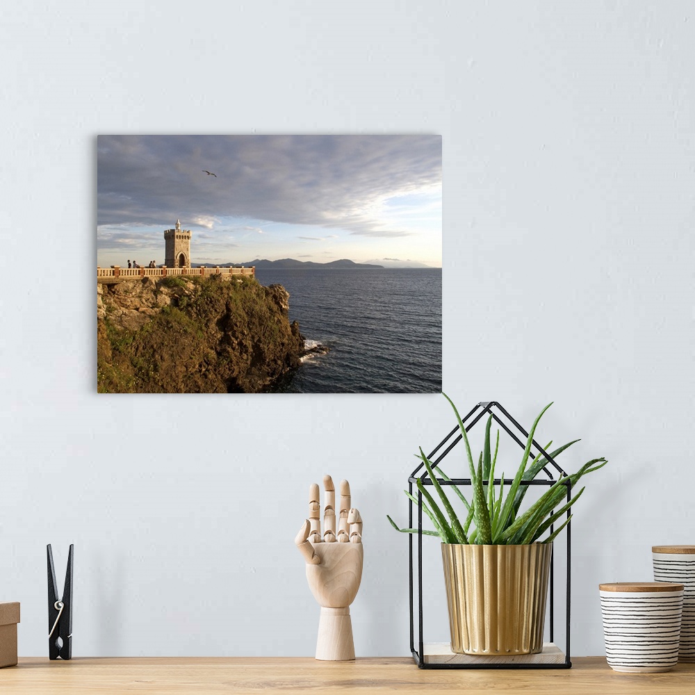 A bohemian room featuring Piombino, Tuscany, Italy.  View from Piazza Bovio in old town.