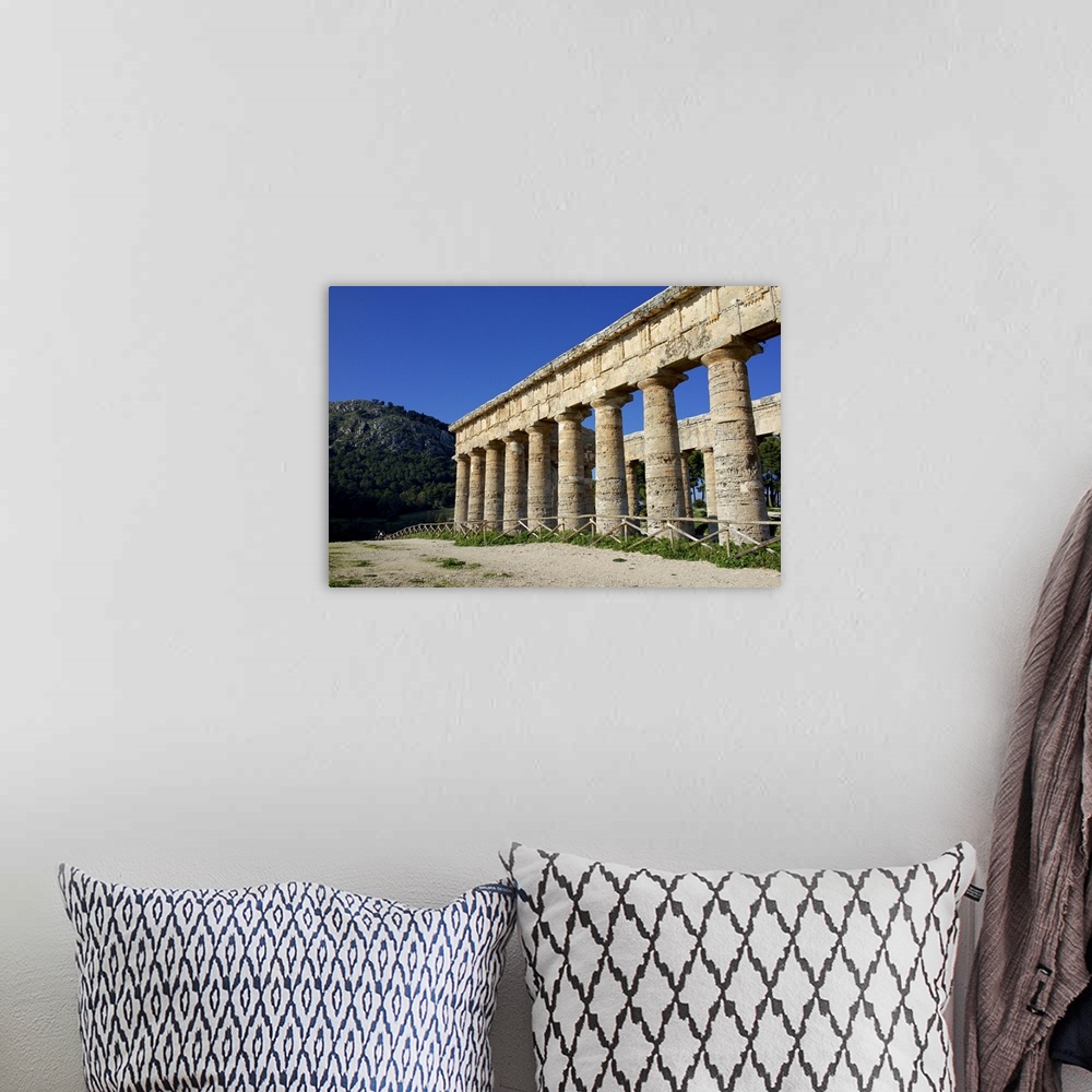 A bohemian room featuring Segesta Greek ruins, Sicily, Italy.