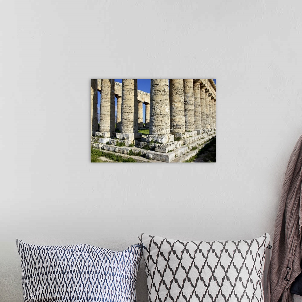 A bohemian room featuring Segesta Greek ruins, Sicily, Italy.