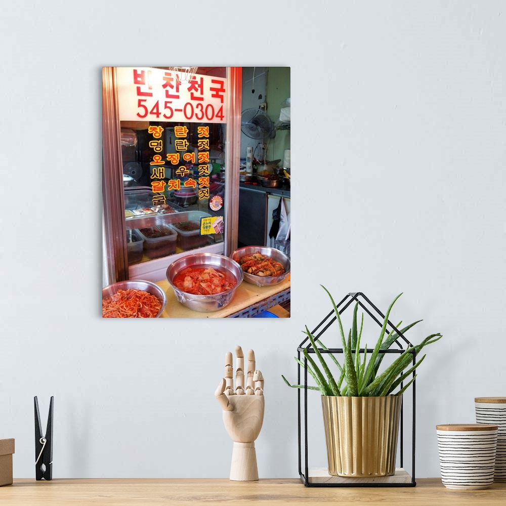 A bohemian room featuring Traditional Spicy South Korean Cuisine
