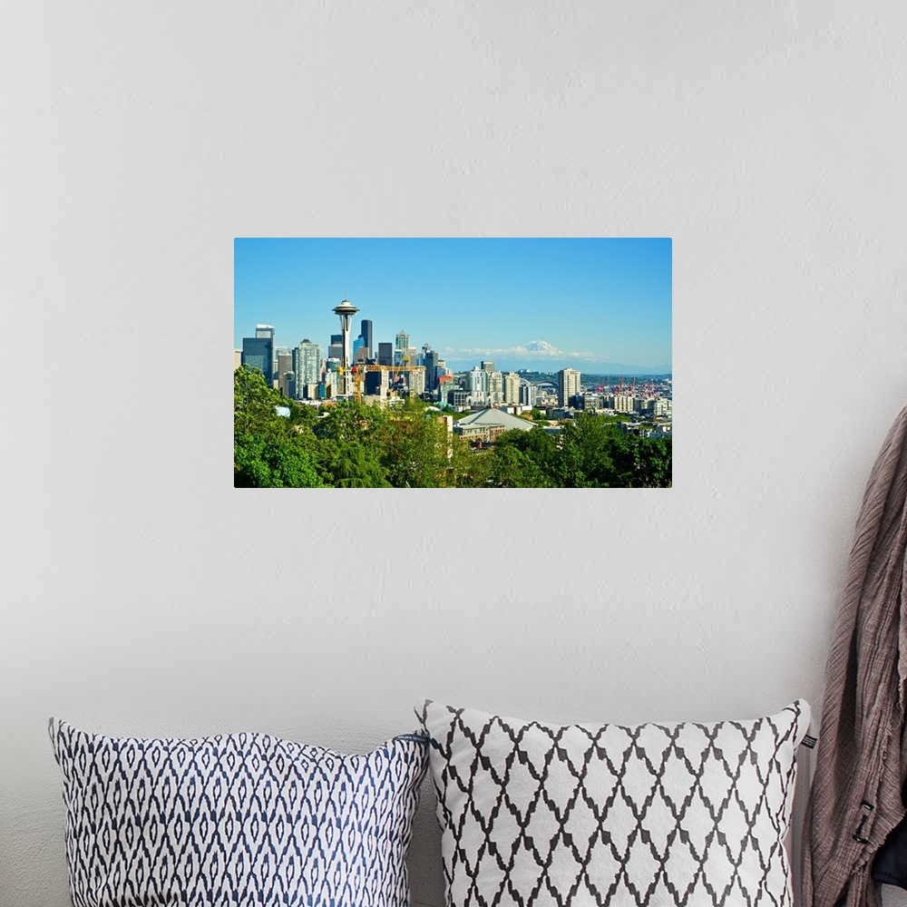 A bohemian room featuring Usa, Washington State, Seattle: Queen Anne, Downtown view from Kerry Park