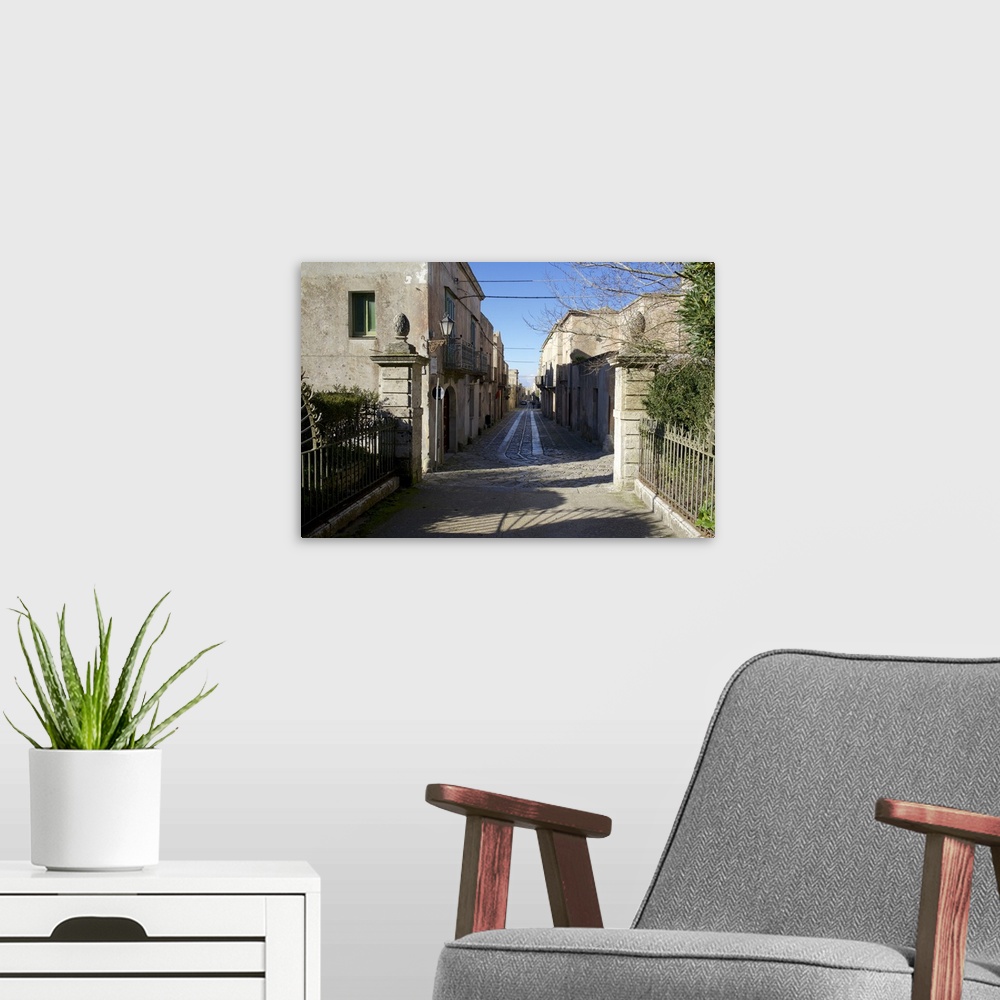 A modern room featuring Village of Erice, Sicily, Italy.