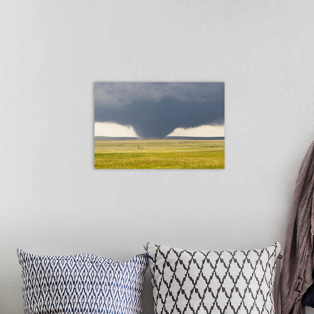 A bohemian room featuring A powerful tornado rips through the South Dakota countryside.