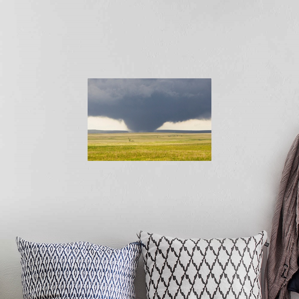 A bohemian room featuring A powerful tornado rips through the South Dakota countryside.