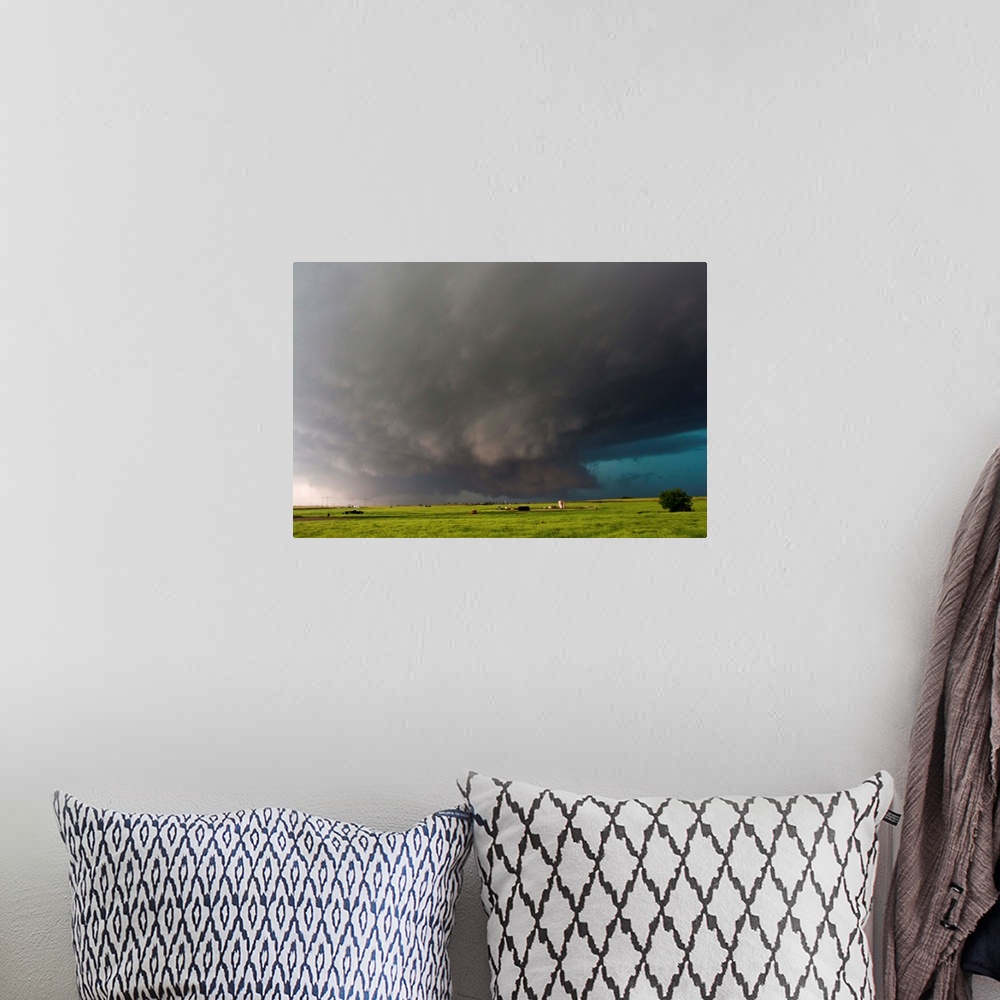 A bohemian room featuring Historic deadly wallcloud that produced the largest tornado in history, responsible for at least ...
