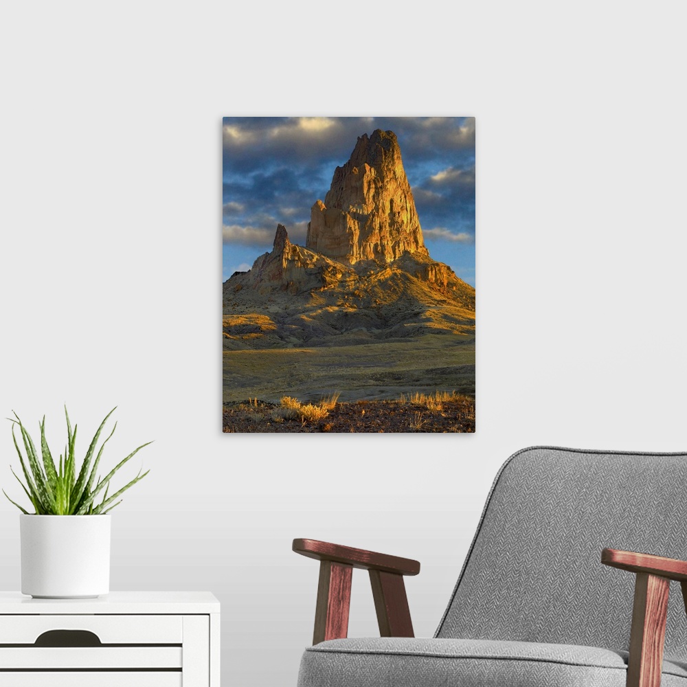 A modern room featuring Agathla Peak, Monument Valley Navajo Tribal Park, Arizona