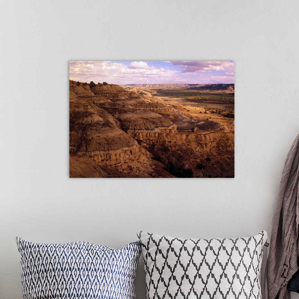 A bohemian room featuring Badlands in Theodore Roosevelt National Park, North Dakota