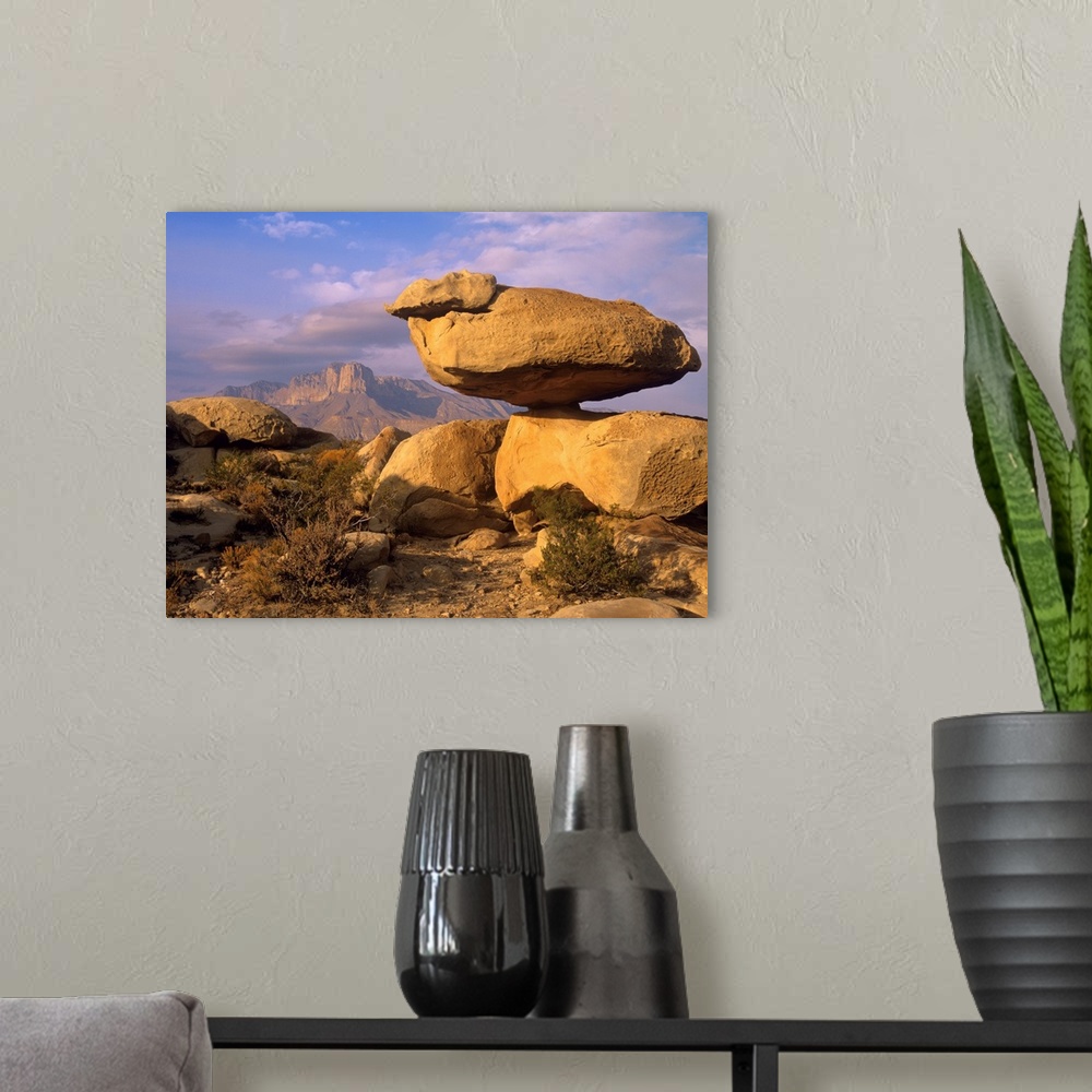 A modern room featuring Balanced rocks, Guadalupe Mountain National Park, Texas