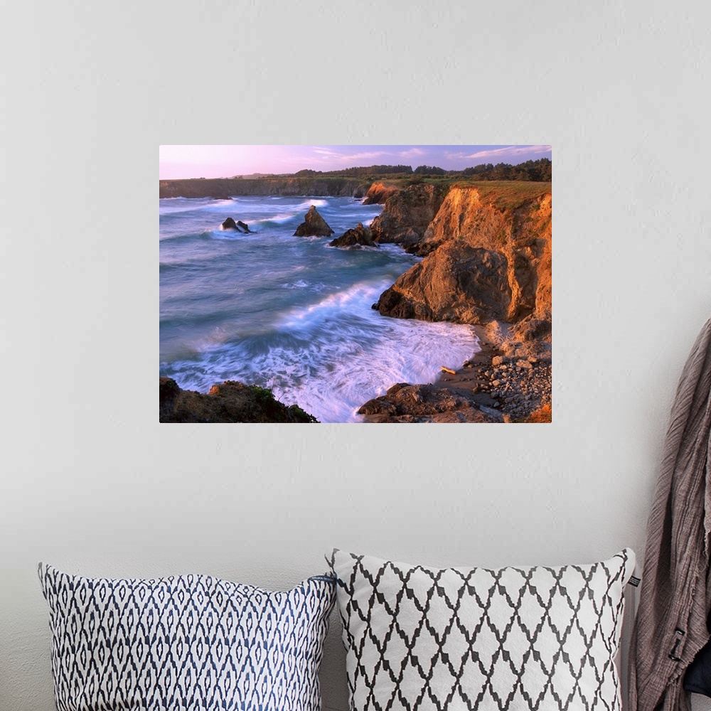 A bohemian room featuring Beach at Jughandle State Reserve, Mendocino County, California