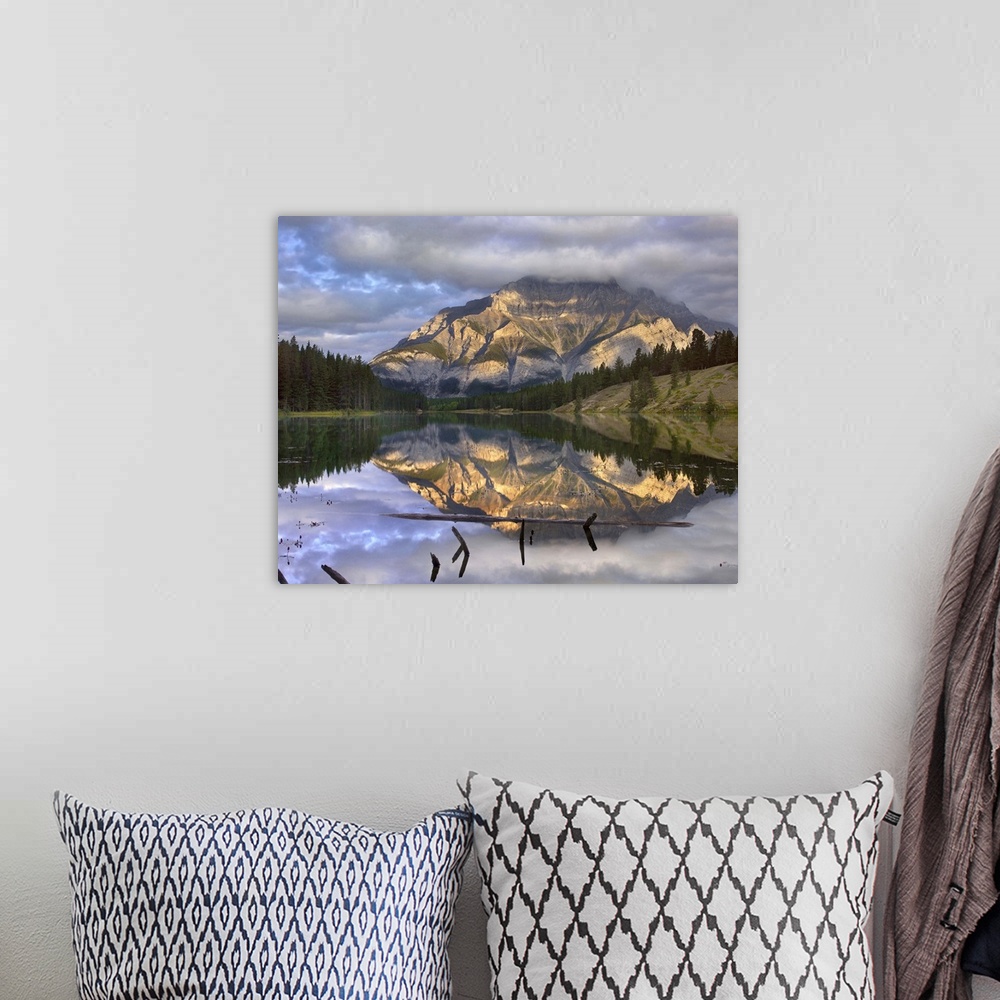 A bohemian room featuring ..Tim Fitzharris-7427-Cascade Mountain at Johnson Lake, Banff National Park, Alberta.jpg