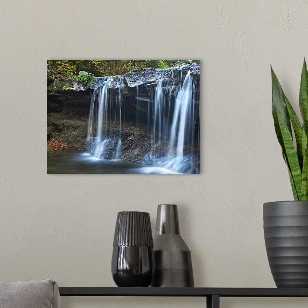 A modern room featuring Cayuga Falls, Ricketts Glen State Park, Pennsylvania