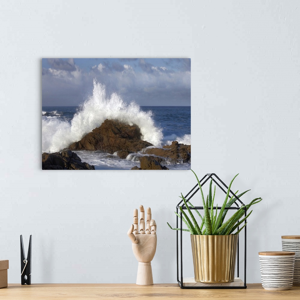 A bohemian room featuring Crashing waves at Garrapata State Beach, Big Sur, California