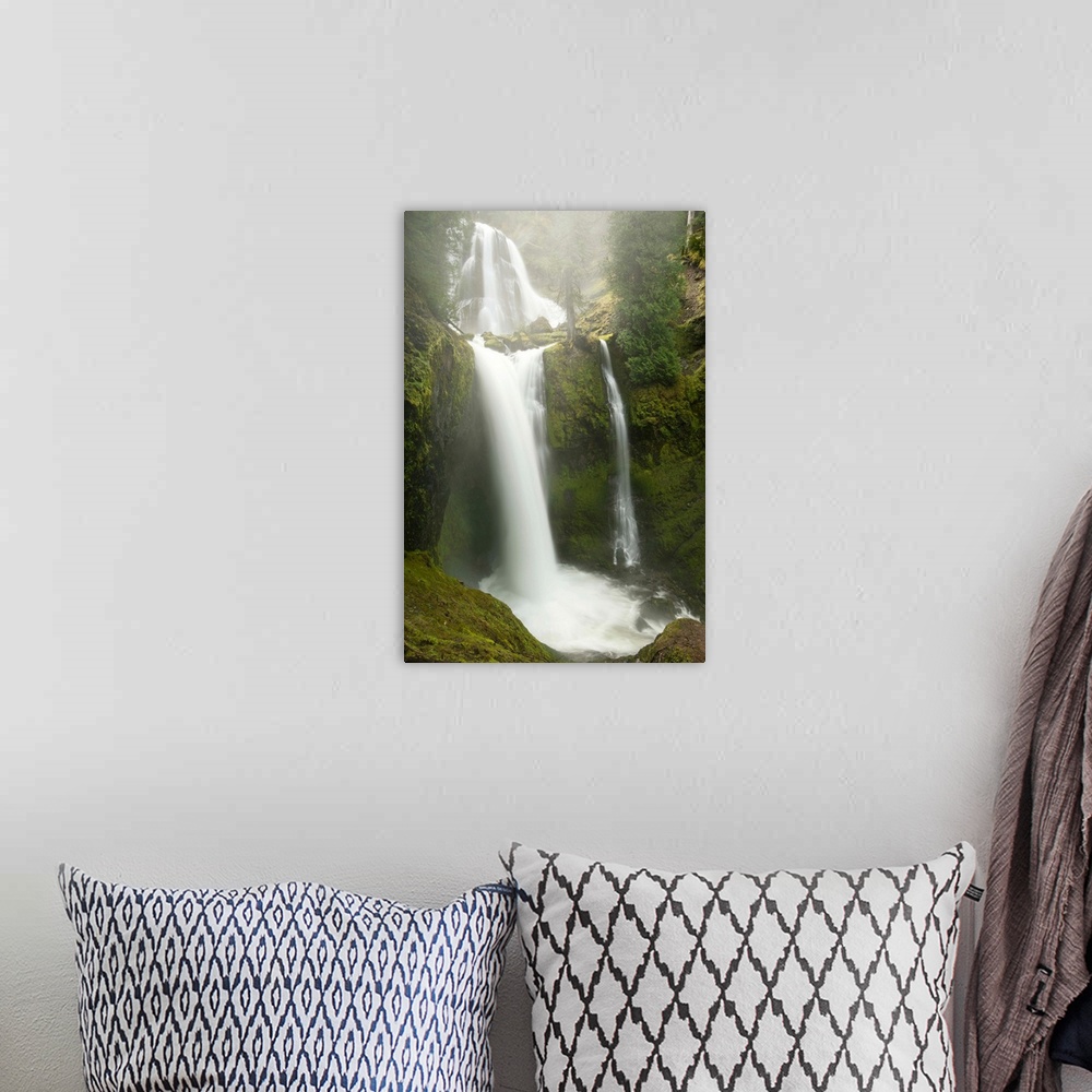 A bohemian room featuring Falls Creek Falls, Gifford Pinchot National Forest, Washington APRIL