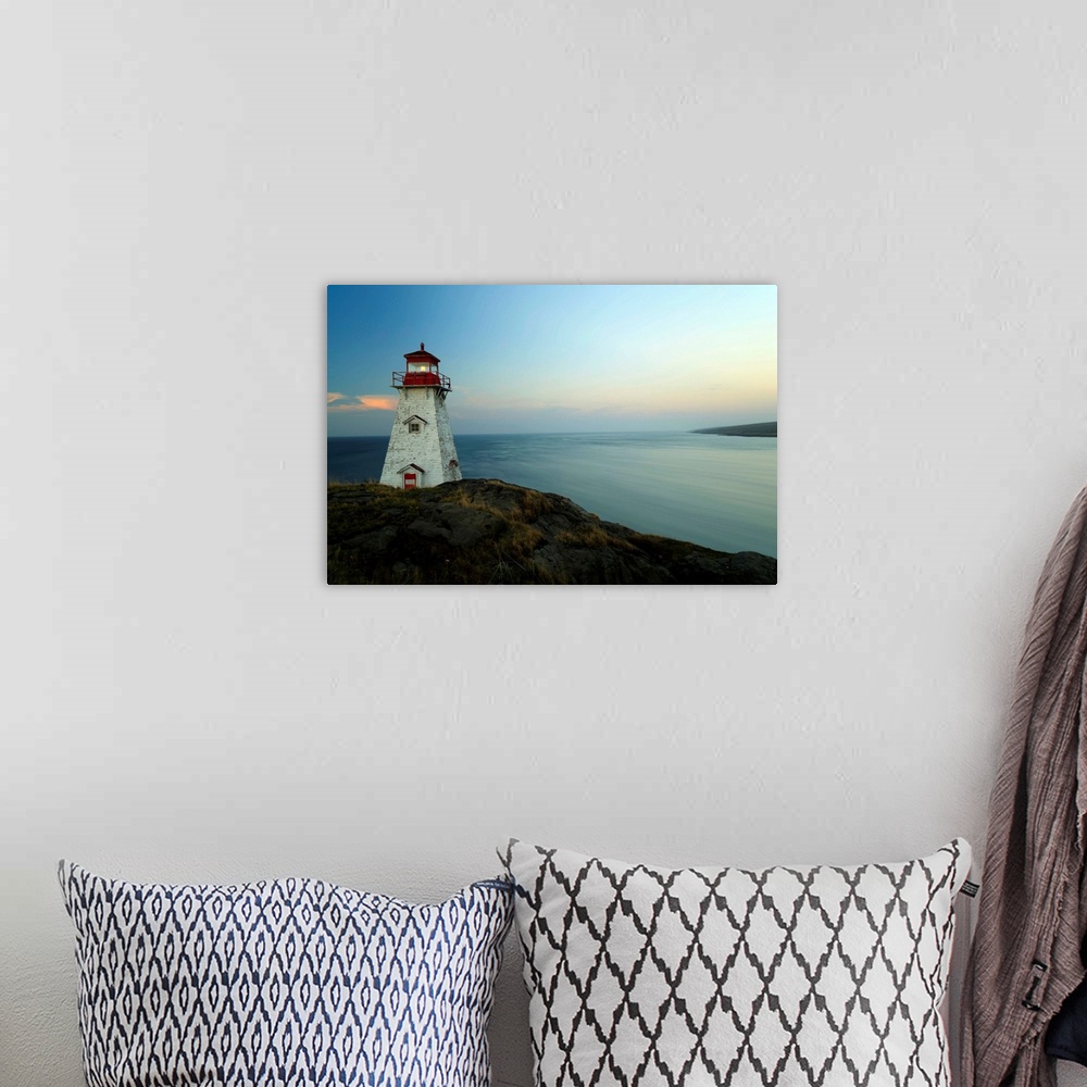 A bohemian room featuring Northern Lighthouse,Long Island,Nova Scotia,southern Entrance Bay of Fundy