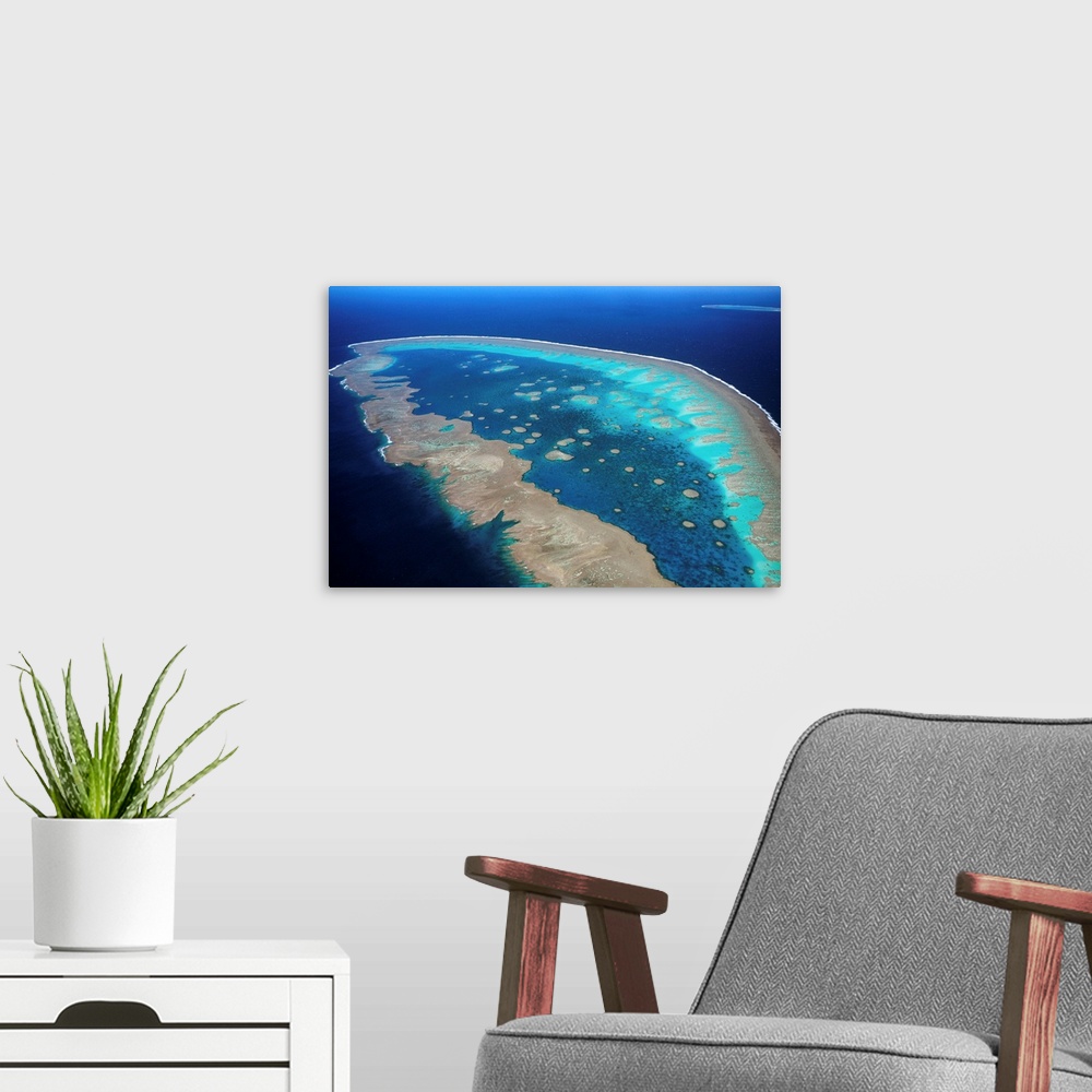 A modern room featuring Llewellyn Reef, Great Barrier Reef, Queensland, Australia