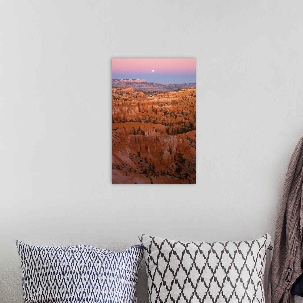 A bohemian room featuring Moonrise and Hoodoos Bryce Canyon National Park, Utah