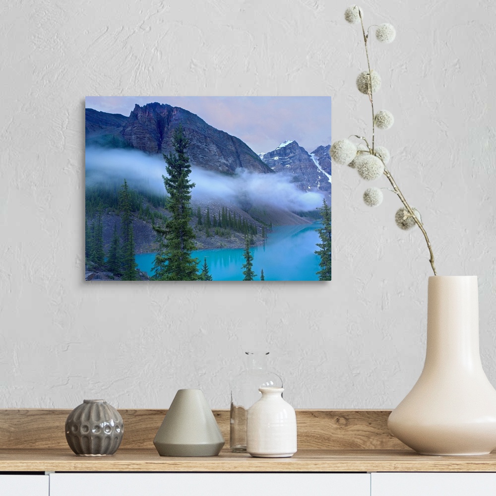 A farmhouse room featuring Moraine Lake in the Valley of Ten Peaks, Banff National Park, Alberta, Canada